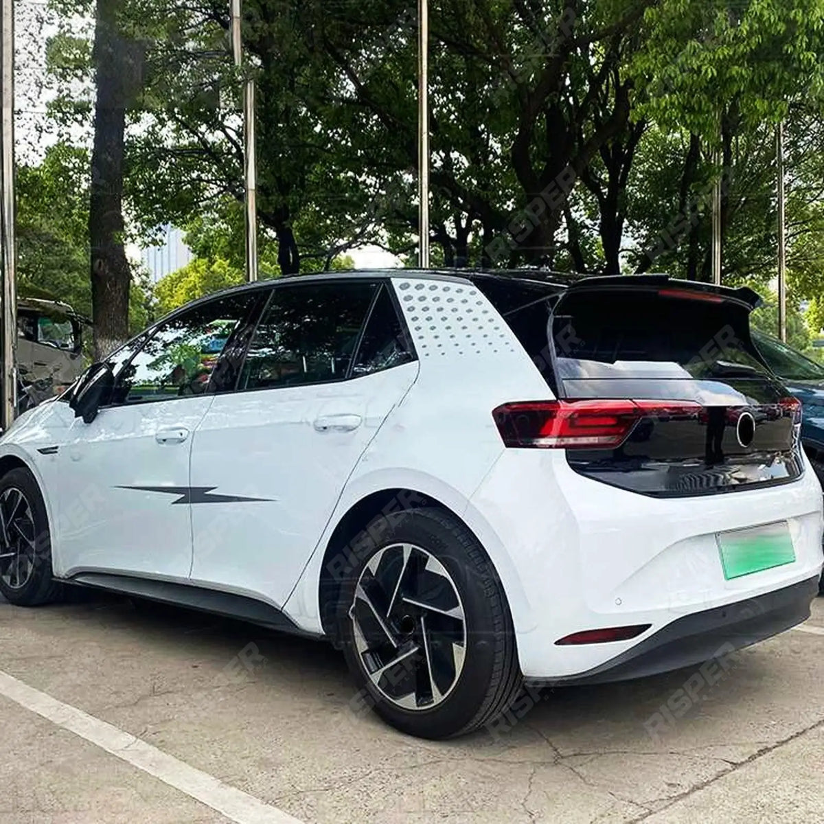 Gloss Black Rear Spoiler Cap For Volkswagen ID.3 2019+