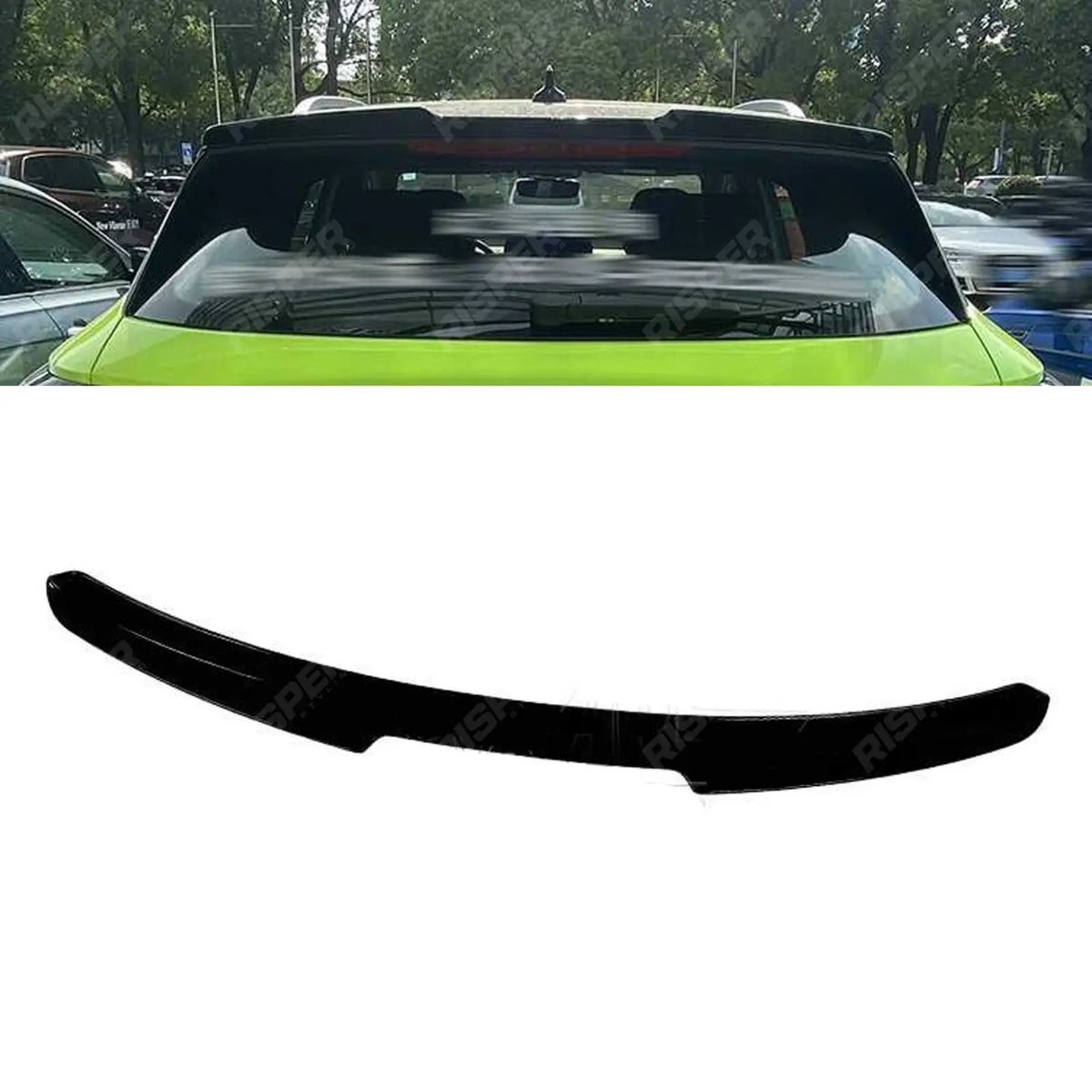 Gloss Black Rear Spoiler Cap For Volkswagen ID.4 2020+