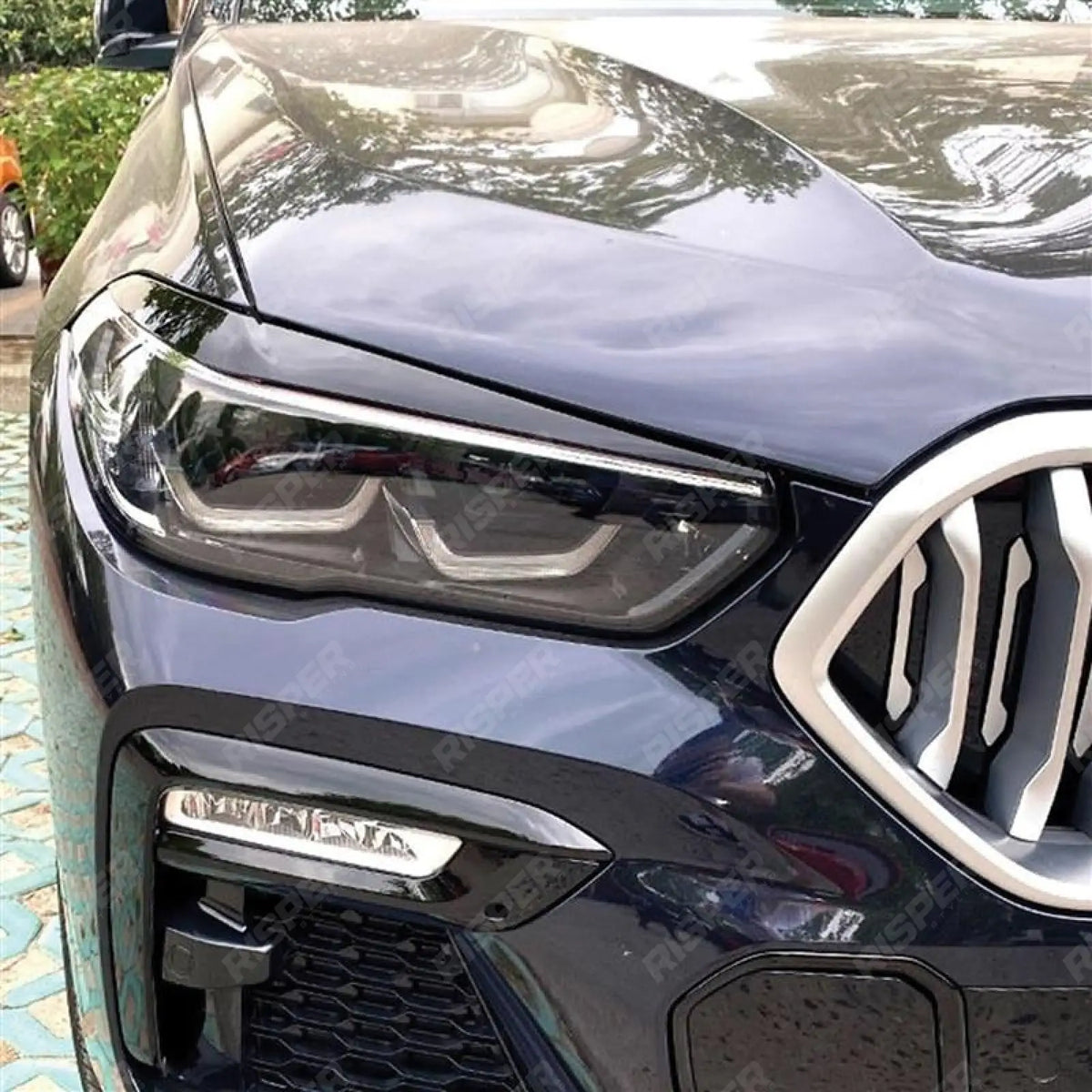 Headlight Brows In Gloss Black For BMW X5 G05 2019-2023 (PRE LCI)