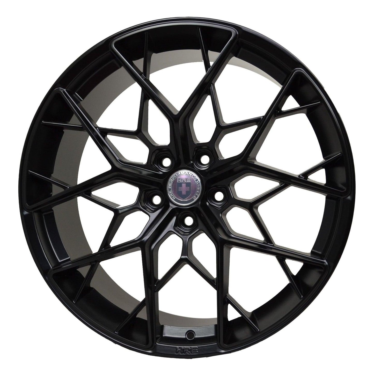 HRE 20 Inch - 5x114.3 Tesla Alloy Wheels Satin Black 20x8.5 Spider Spoke - TMC Motorsport