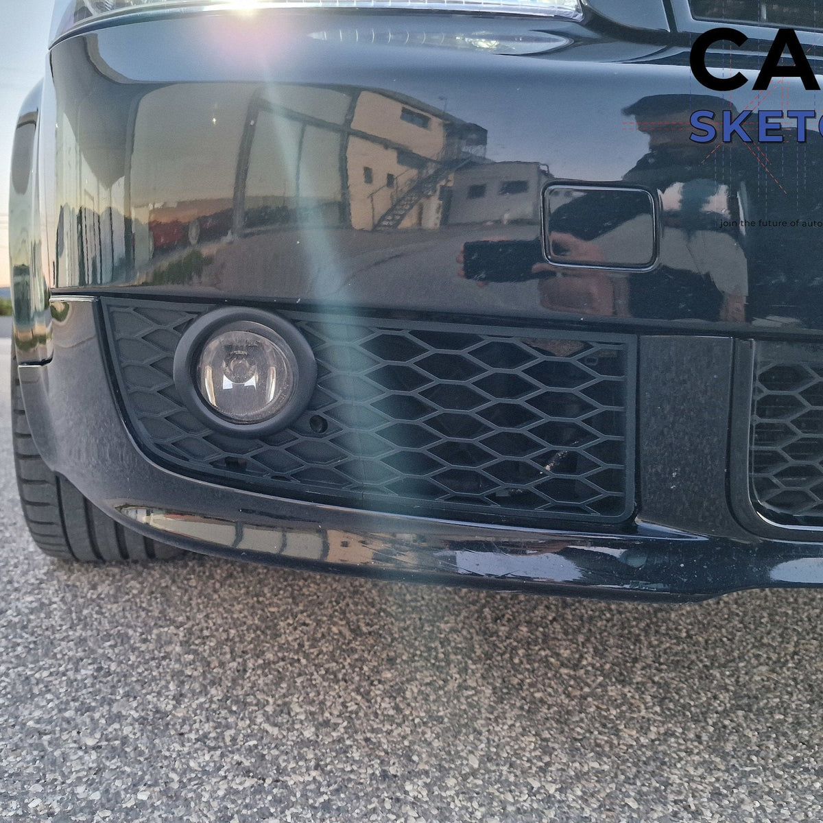 Audi A4 B6 Ultrasport Package Front Bumper Side Lower Grilles * 8E0 807 682 C - 8E0 807 681 C *