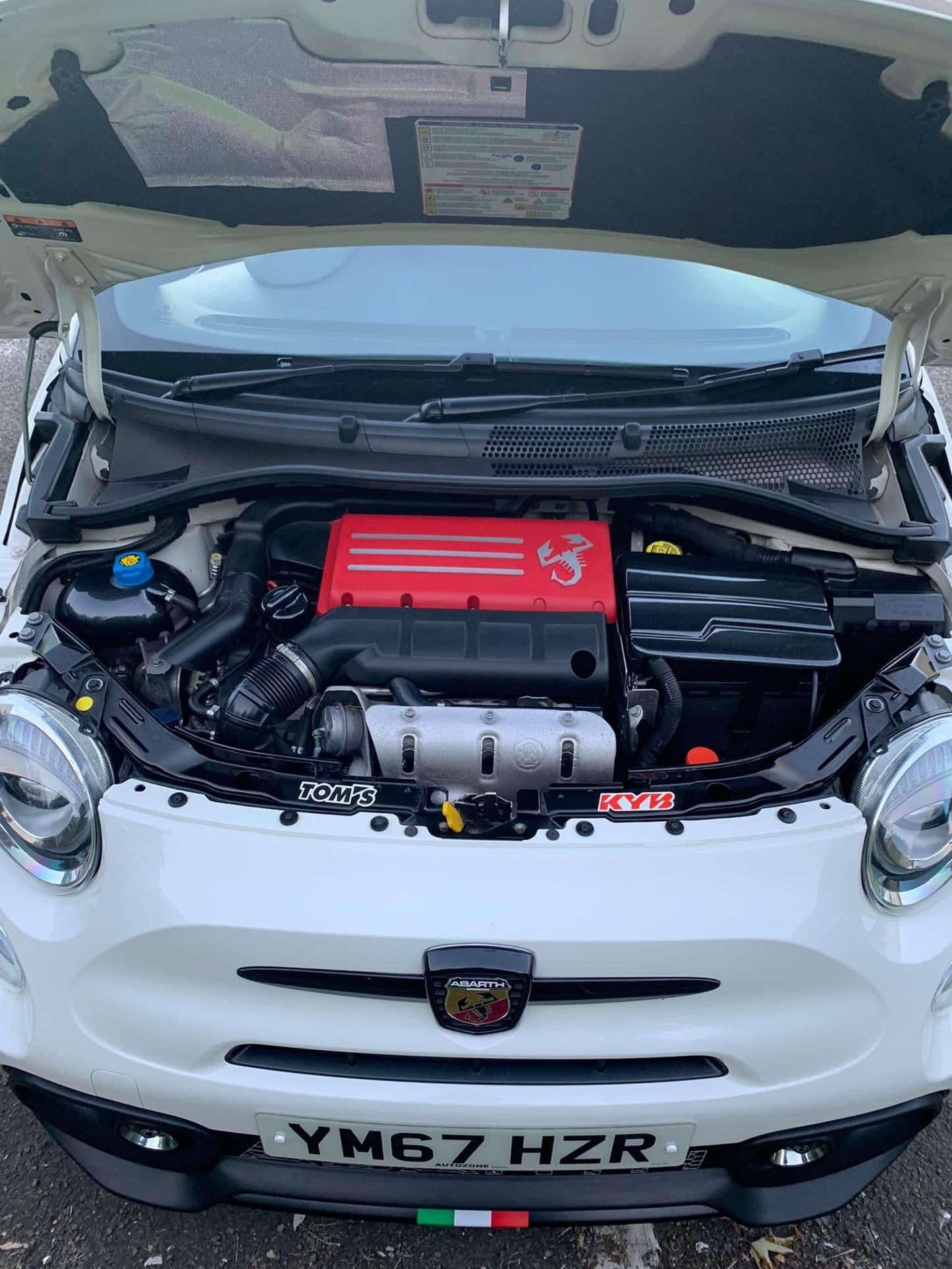 TMC Motorsport by Paintmodz Battery Cover for Abarth 500 / 595 / 695 - Abarth Tuning