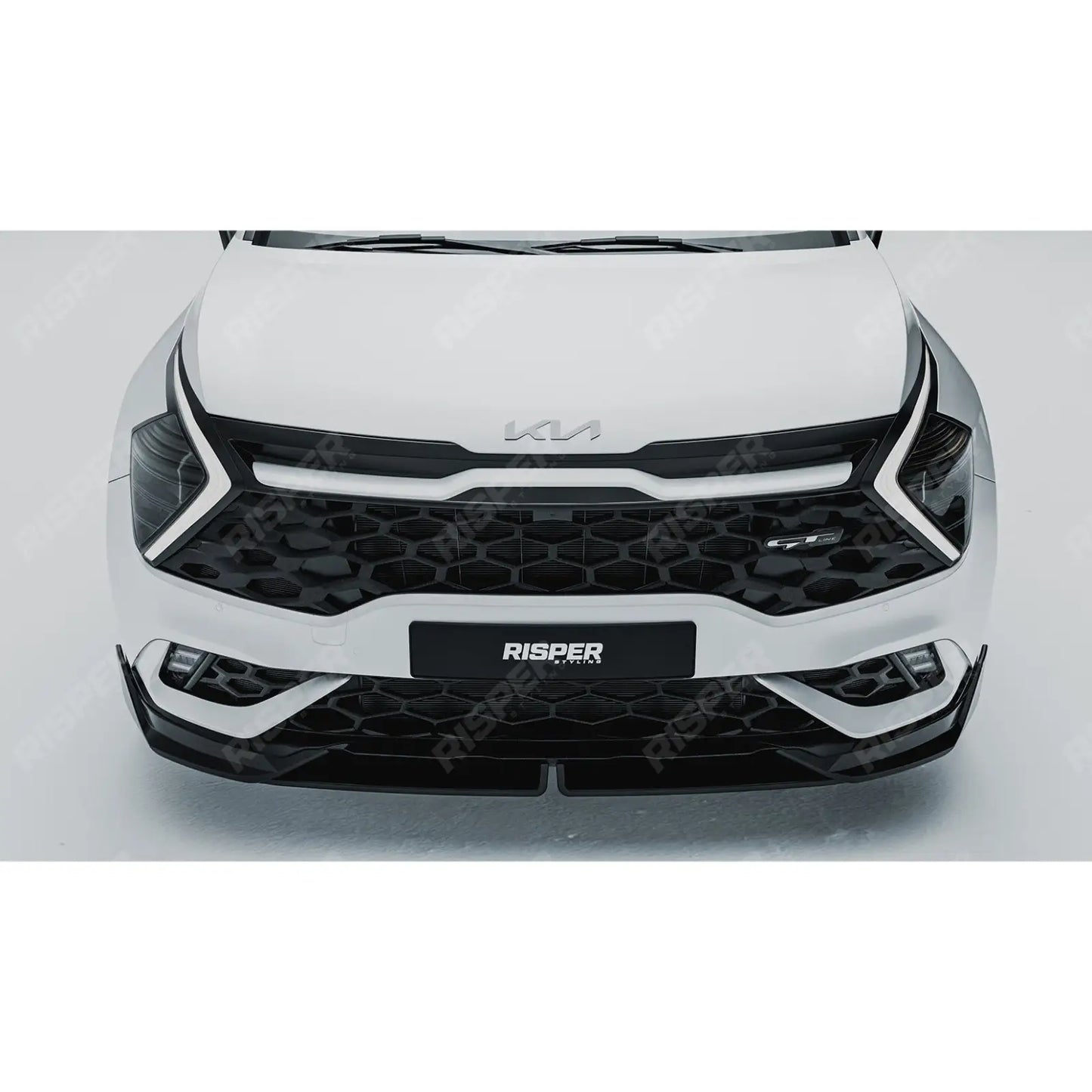 Kia Sportage MK5 GT Line 2021-2025 Front Splitter Lip In Gloss Black
