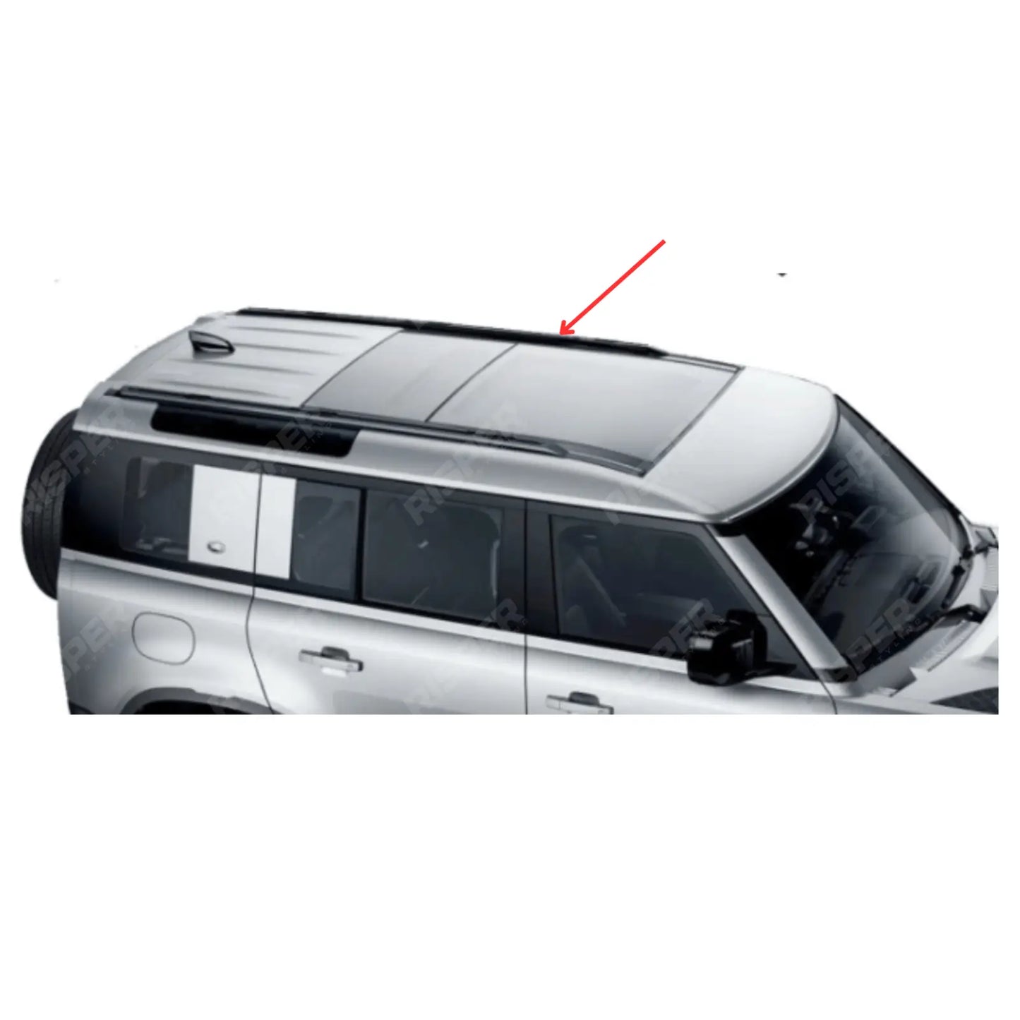 Land Rover Defender 110/130 L663 2020 On OE Style Roof Rail – Pair – in Black