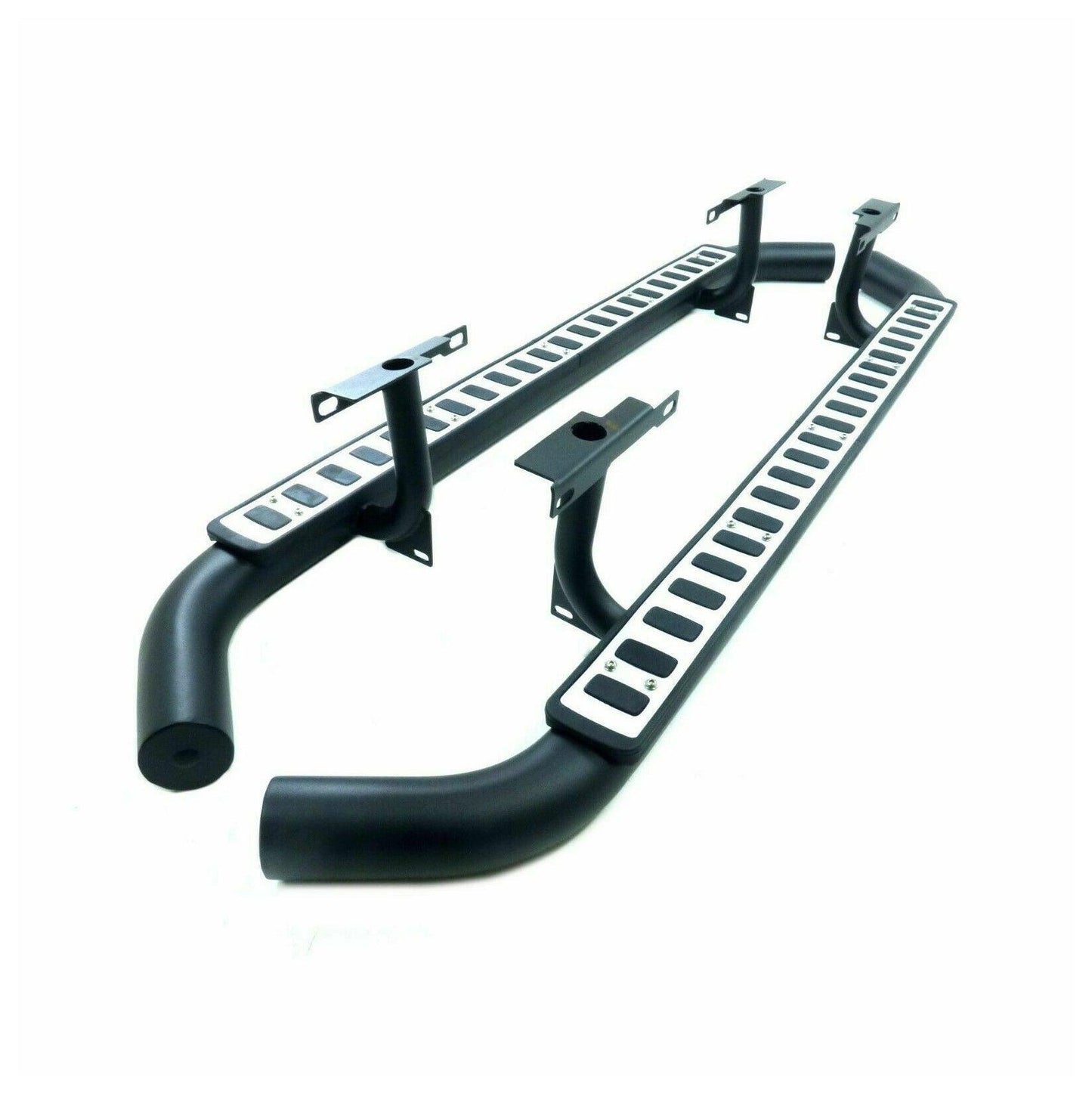 Land Rover Defender 110 Silver OEM Style Running Boards - TMC Motorsport