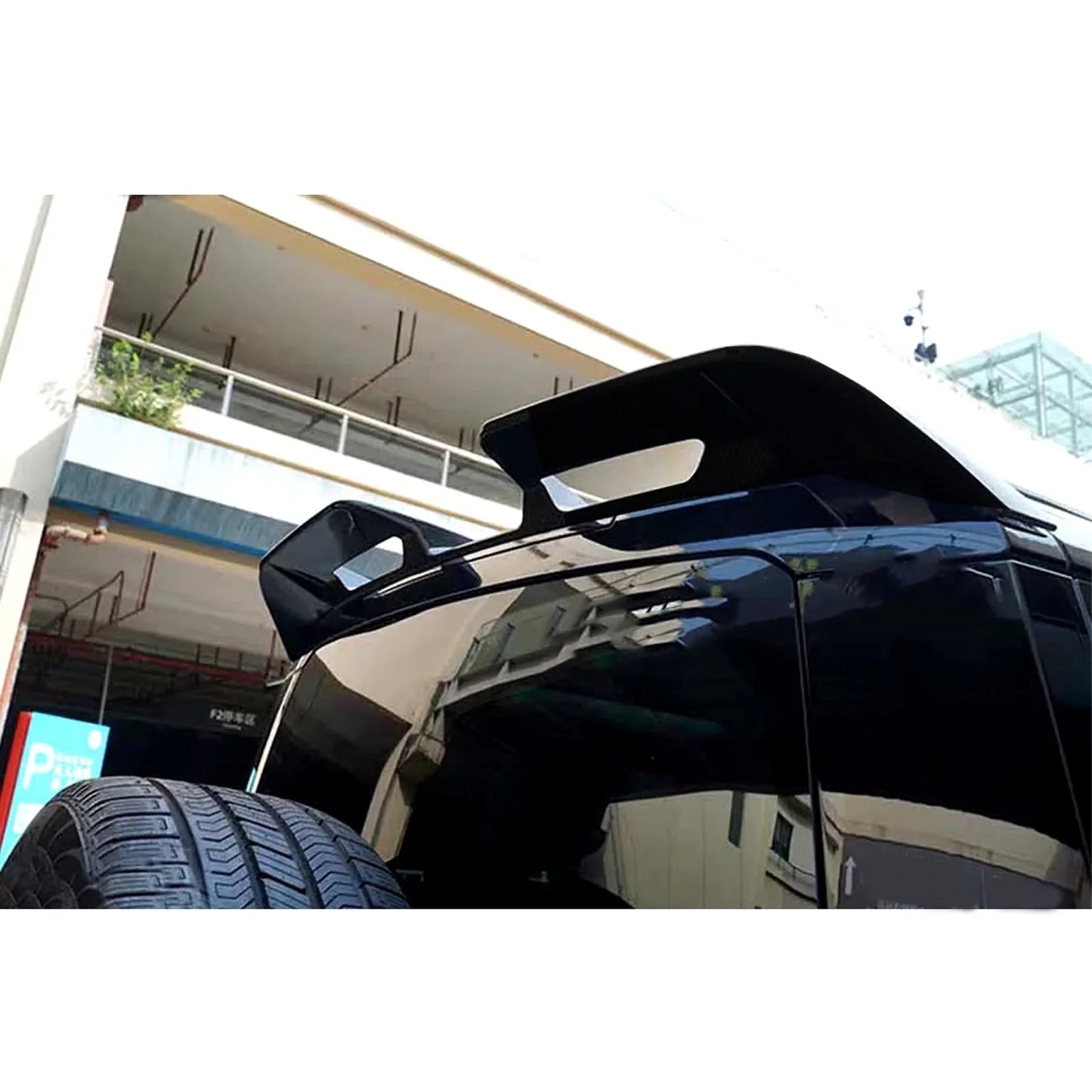 Landrover Defender L663 2020 ON - Rear Spoiler V.3 - Gloss Black - TMC Motorsport