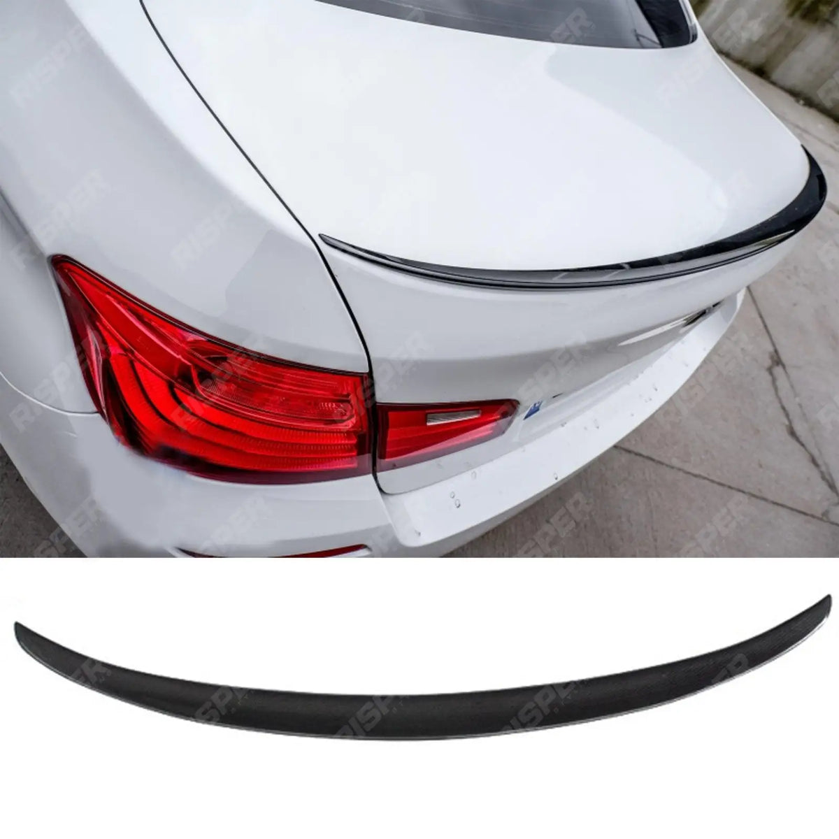 M Performance Style Rear Spoiler in Gloss Black For BMW 5 Series F10 2009-2017
