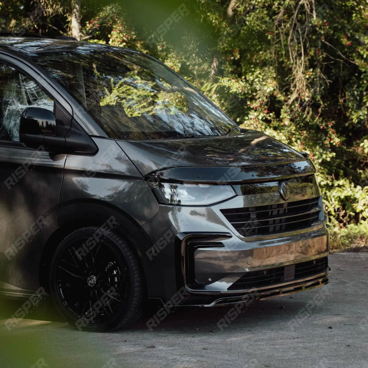 Mirror Cap Replacement Covers In Gloss Black For Volkswagen Transporter T7 2025+