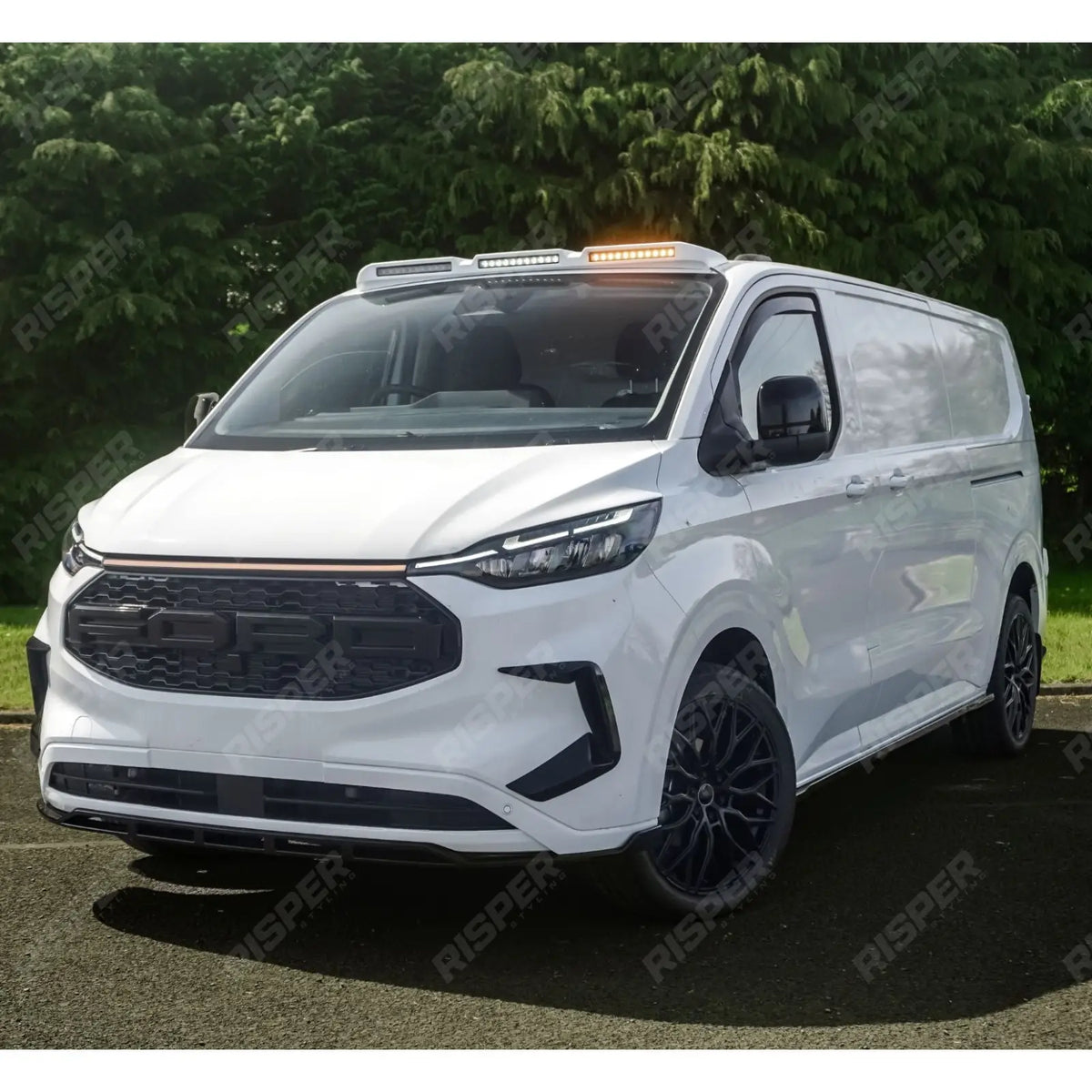Mirror Cap Replacement In Gloss Black For Ford Transit Custom MK2 2024 on