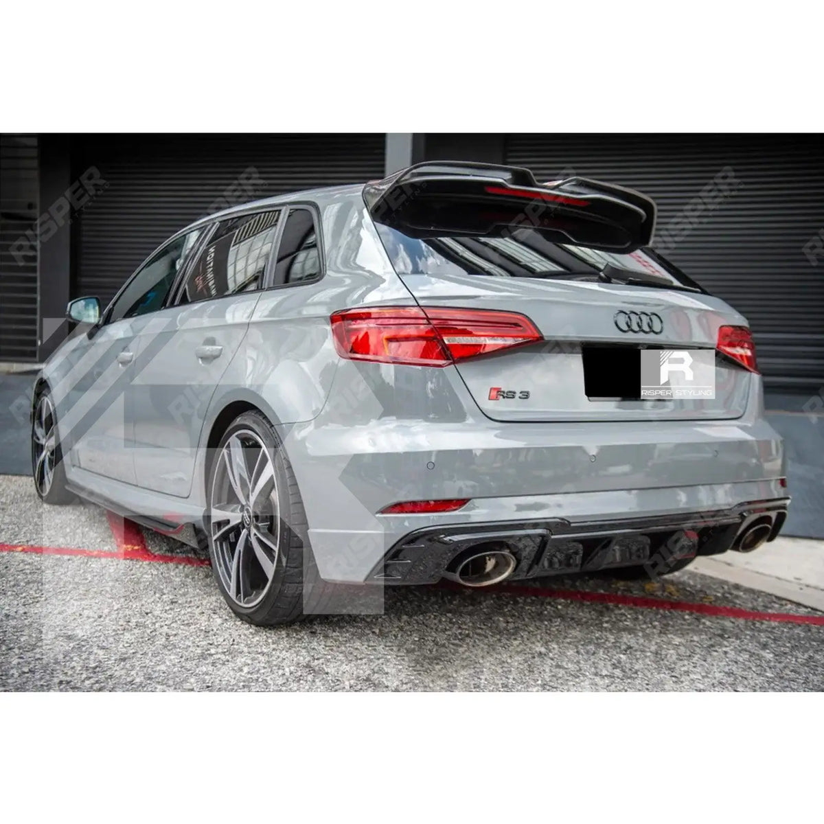 Oettinger Style Gloss Black Rear Spoiler For Audi A3 8V Hatch 2014-2020