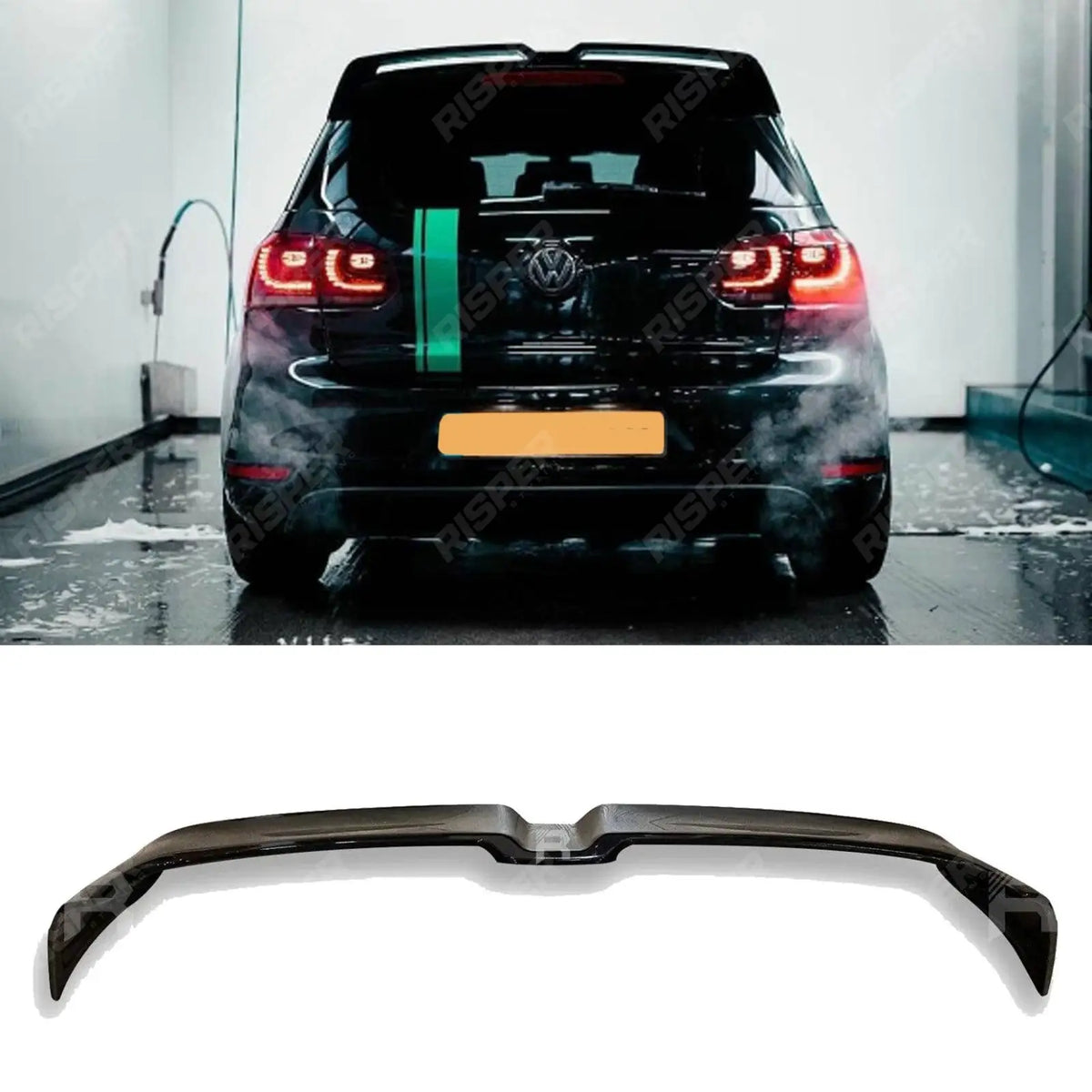 Oettinger Style Rear Spoiler in Gloss Black For Volkswagen Golf MK6 GTI/GTD/R20 2008-2013