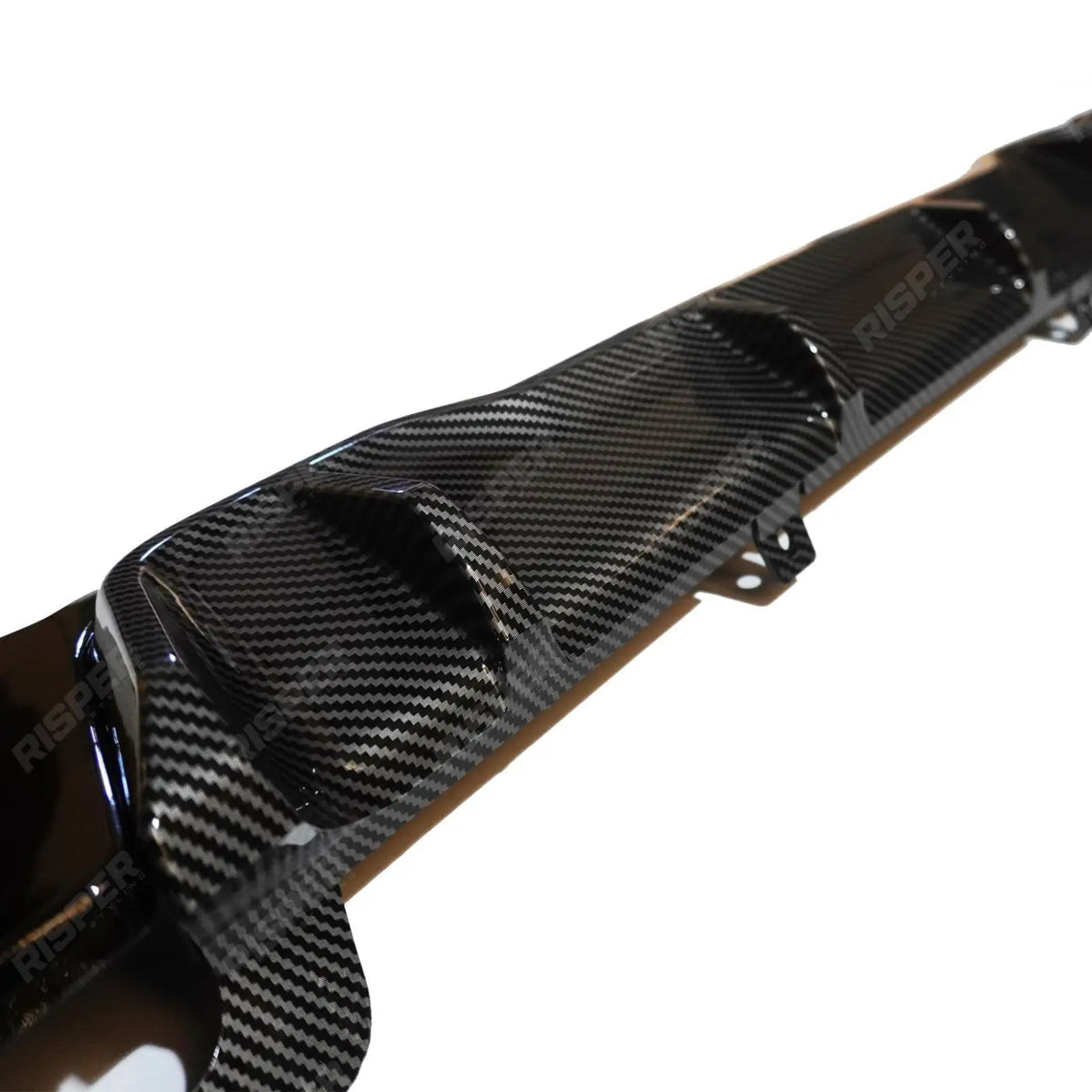 Carbon Look M Sport Rear Diffuser Dual Exit For BMW 3 Series G20 2019-2021 - (Pre-LCI)