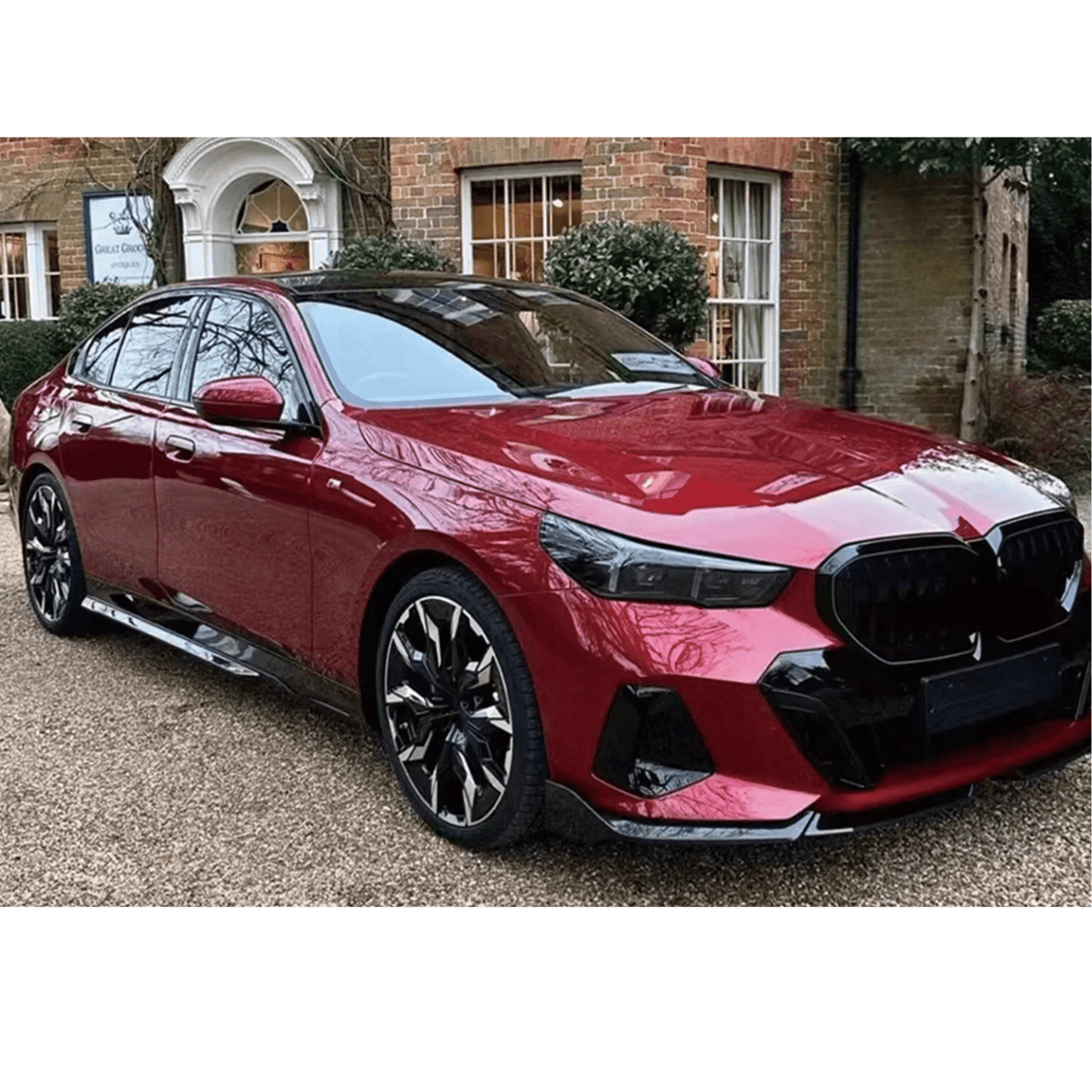 Bmw 5 Series G60 G68 M Sport Front Splitter In Gloss Black - TMC Motorsport