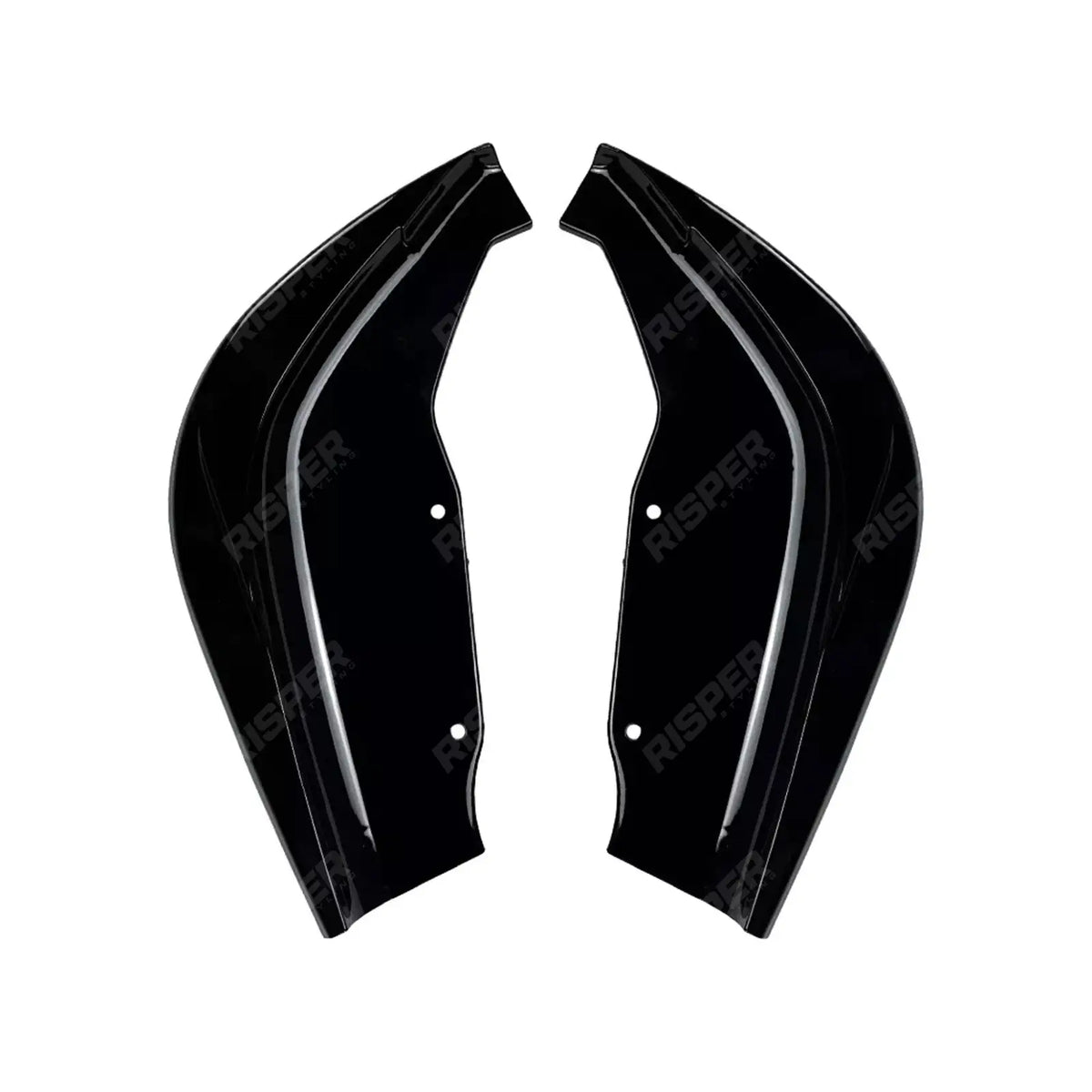REAR BUMPER CORNER SPLITTERS IN GLOSS BLACK For BMW 1 SERIES F40 M SPORT 2019-2024