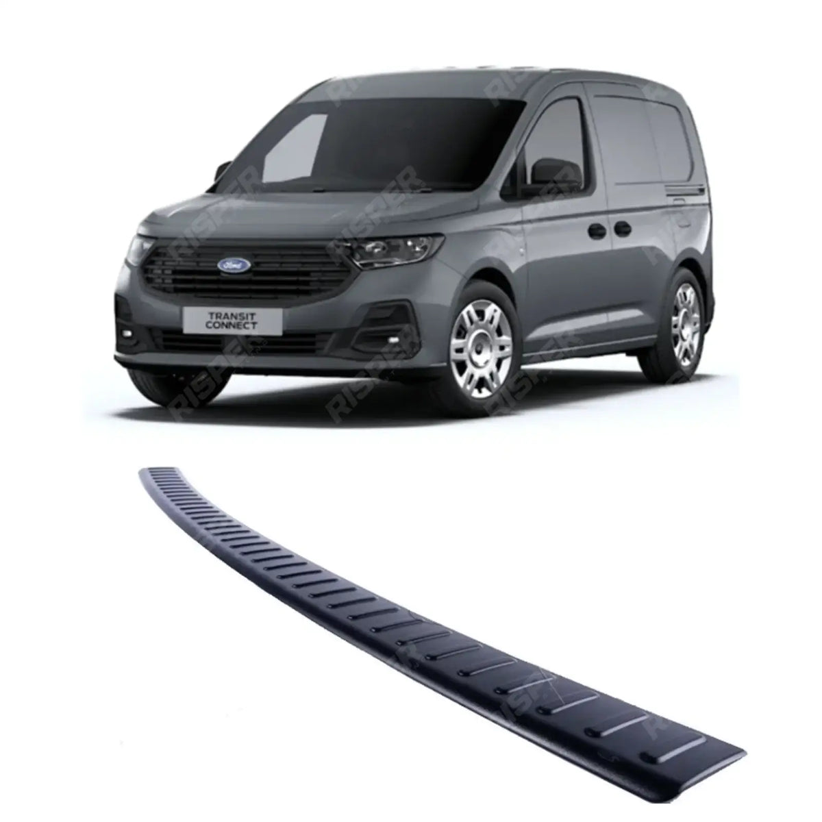 Rear Bumper Protector In Black For Ford Transit Connect 2024 On
