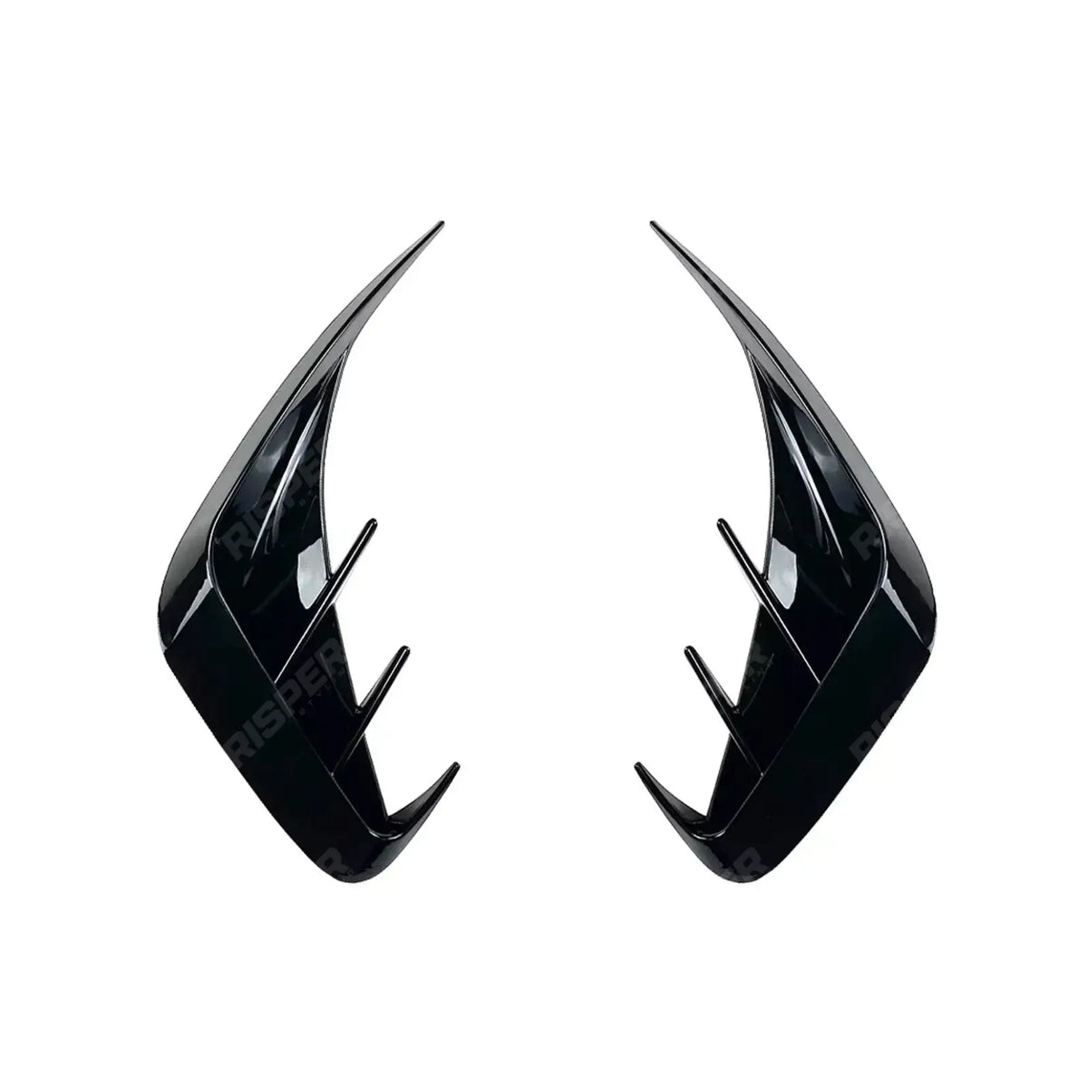 REAR BUMPER SPORT VENTS IN GLOSS BLACK For BMW 3 SERIES G20 M SPORT PRE LCI 2019-2022