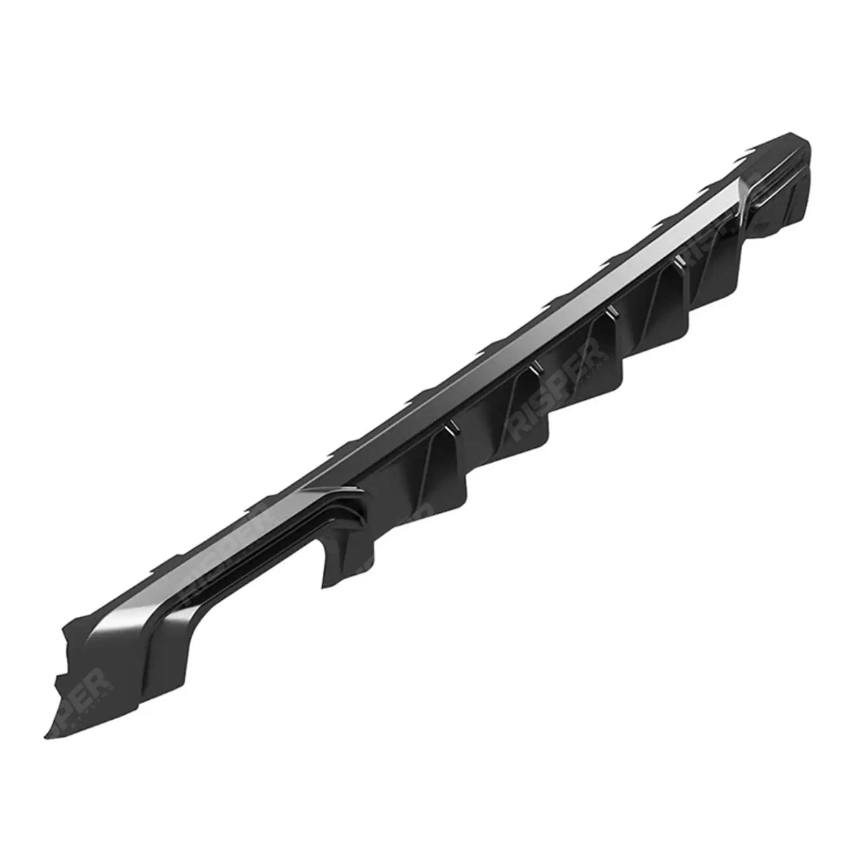 Rear Diffuser With End Splitters in Gloss Black For Audi A3 8v Sportback 2013-2016