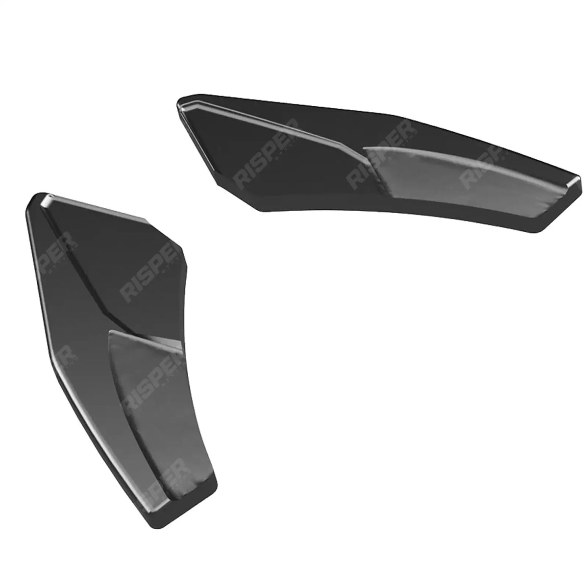 Rear Side Splitters in Gloss Black For Audi A3 8y 2025 on S-line / S3 Sportback