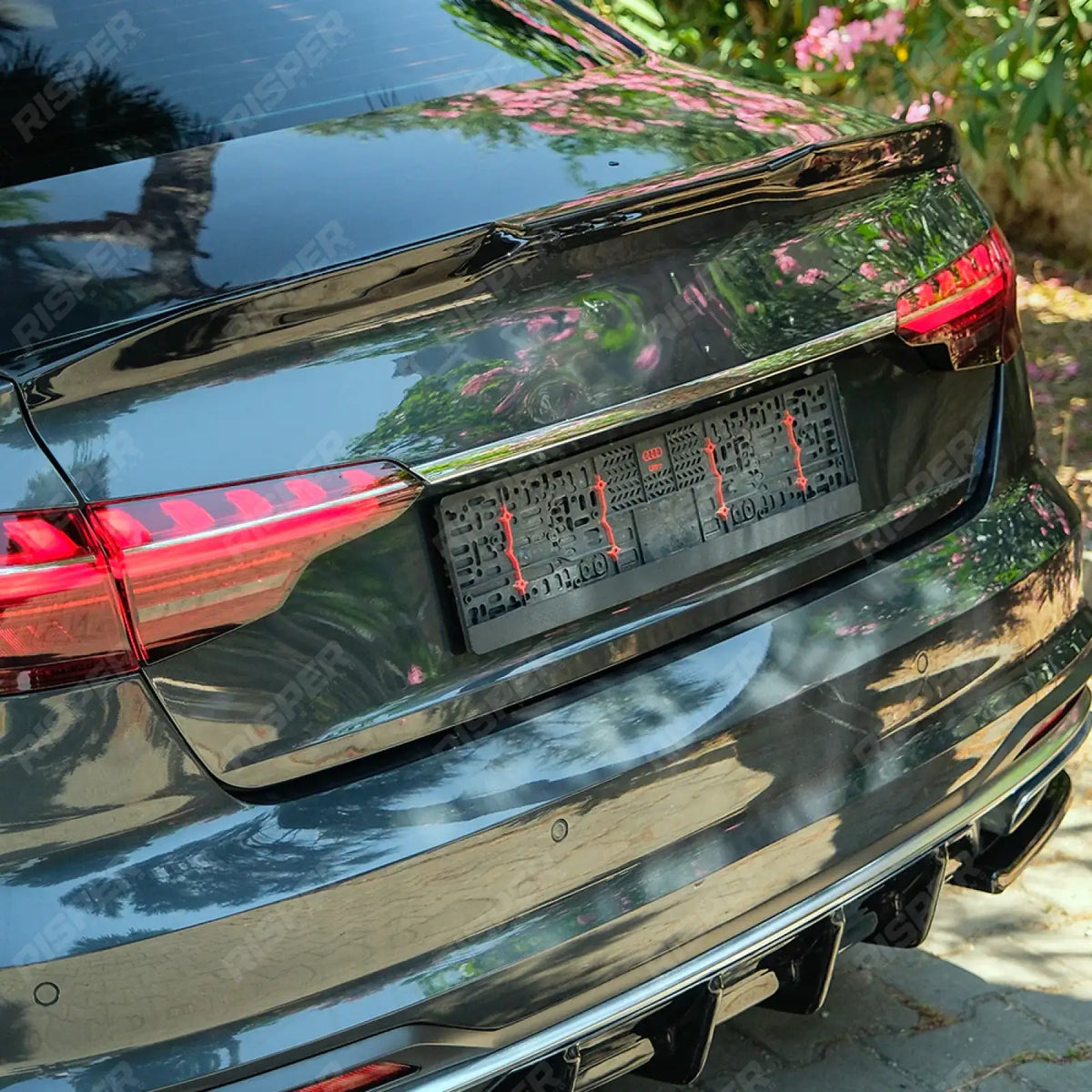 Rear Spoiler In Gloss Black For Audi A4 B9 Facelift 2019-2024