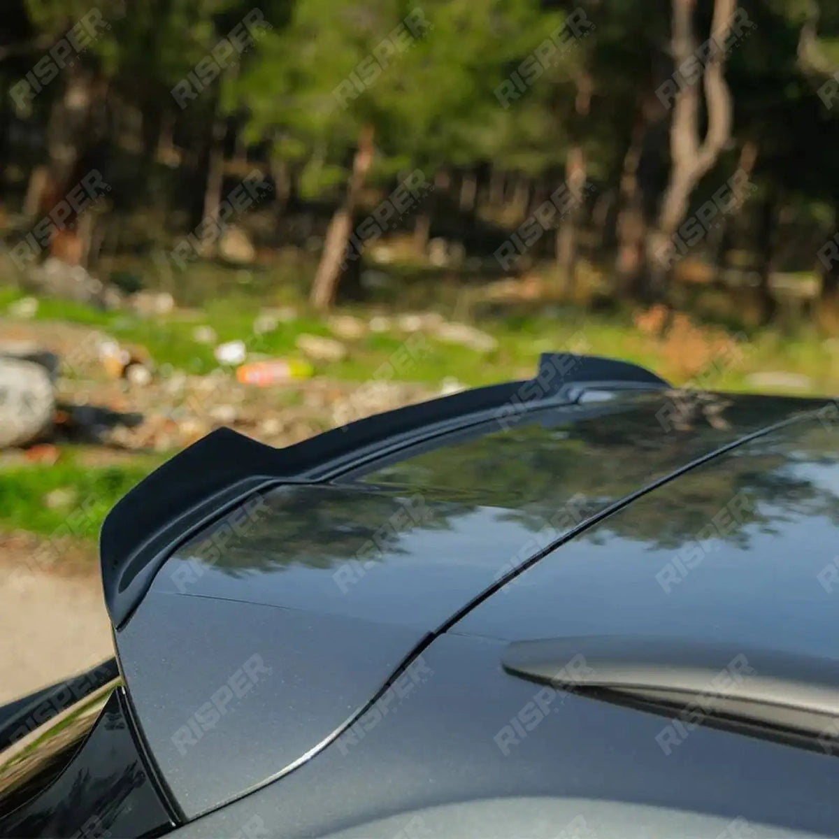 Rear Spoiler In Gloss Black For Audi Q5 S-Line Mk2 Facelift 2020-2024