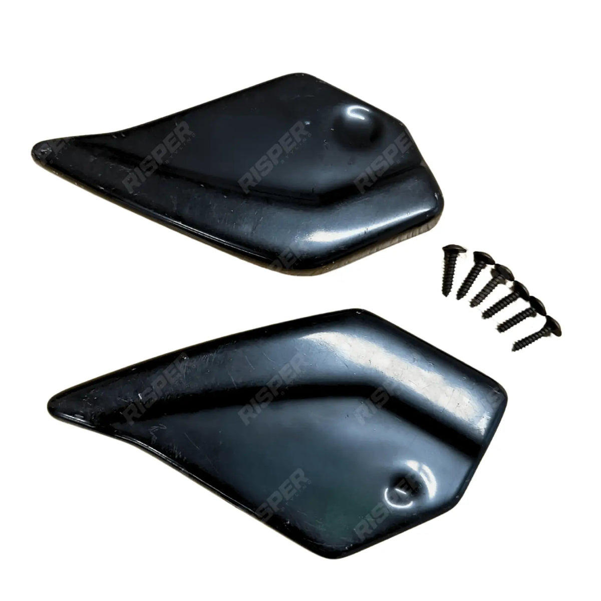 Risper Bumper Corner Splitters In Gloss Black For Seat Leon Mk3 Fr / Cupra 2012-2016