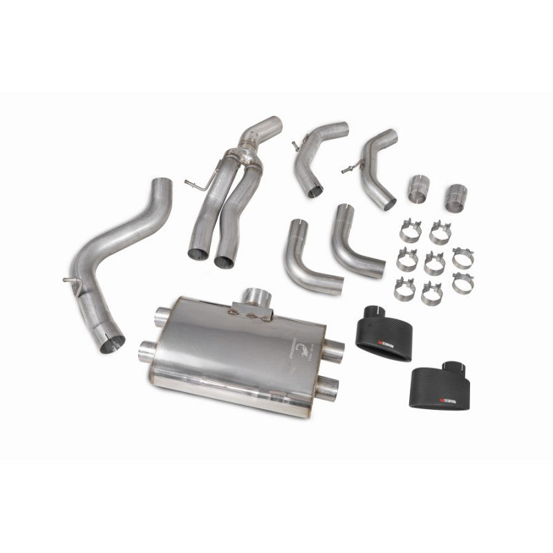 Scorpion Exhausts - Audi RS3 Saloon 8V Non Resonated Cat-Back / GPF Back System With No Valves SAUS084CF - TMC Motorsport
