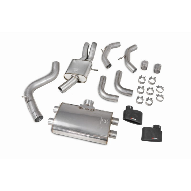 Scorpion Exhausts - Audi RS3 Saloon 8V Resonated Cat-Back / GPF Back System With No Valves SAU084CF - TMC Motorsport