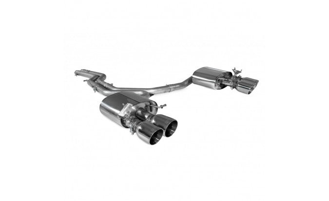 Scorpion Exhausts - Audi S4 B9 3.0T V6 Quattro Avant & Saloon 2017 - 2018 Non Resonated Half System SAUS088 - TMC Motorsport