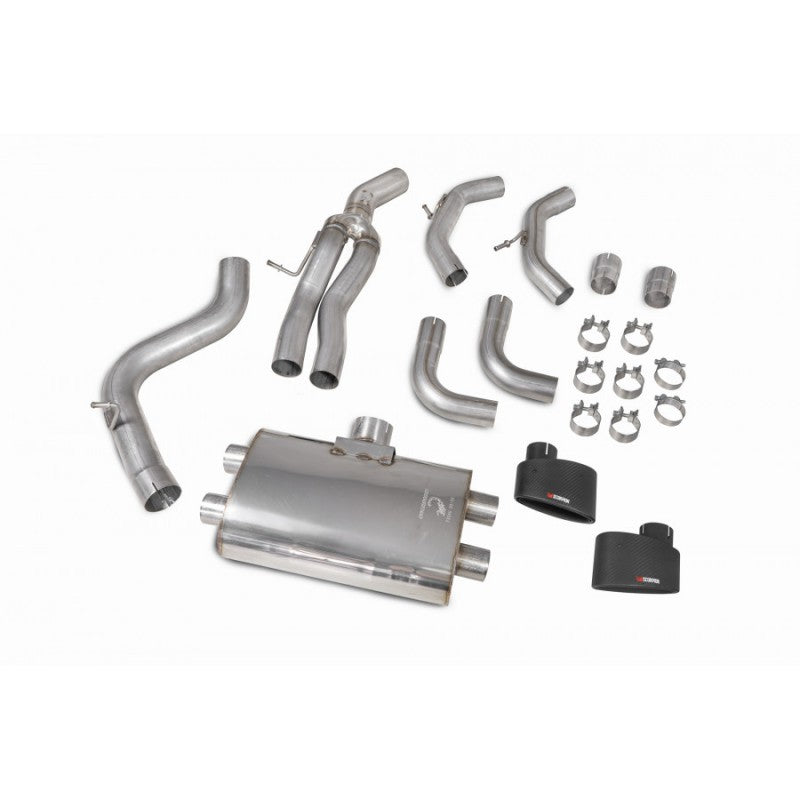 Scorpion Exhausts - Audi TTRS MK3 Non Resonated Cat-Back / GPF Back System With No Valves SAUS082CF - TMC Motorsport