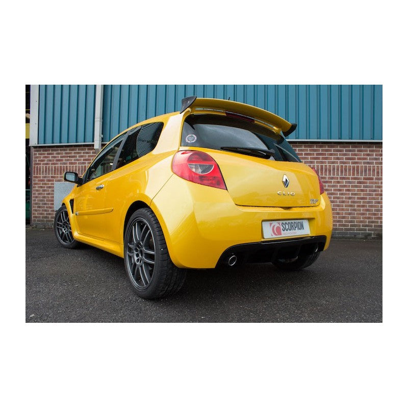 Scorpion Exhausts - Renault Clio MK3 197 Sport 2.0 16v 2006 To 2009 Non-Resonated Cat-Back System SRNS025 - TMC Motorsport