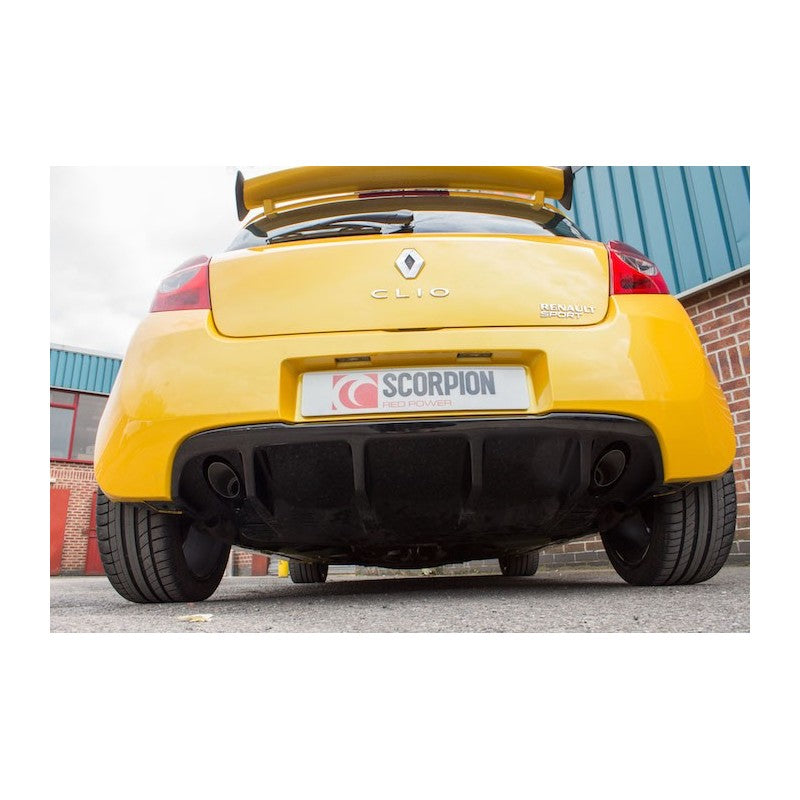 Scorpion Exhausts - Renault Clio MK3 197 Sport 2.0 16v 2006 To 2009 Non-Resonated Cat-Back System SRNS025S - TMC Motorsport