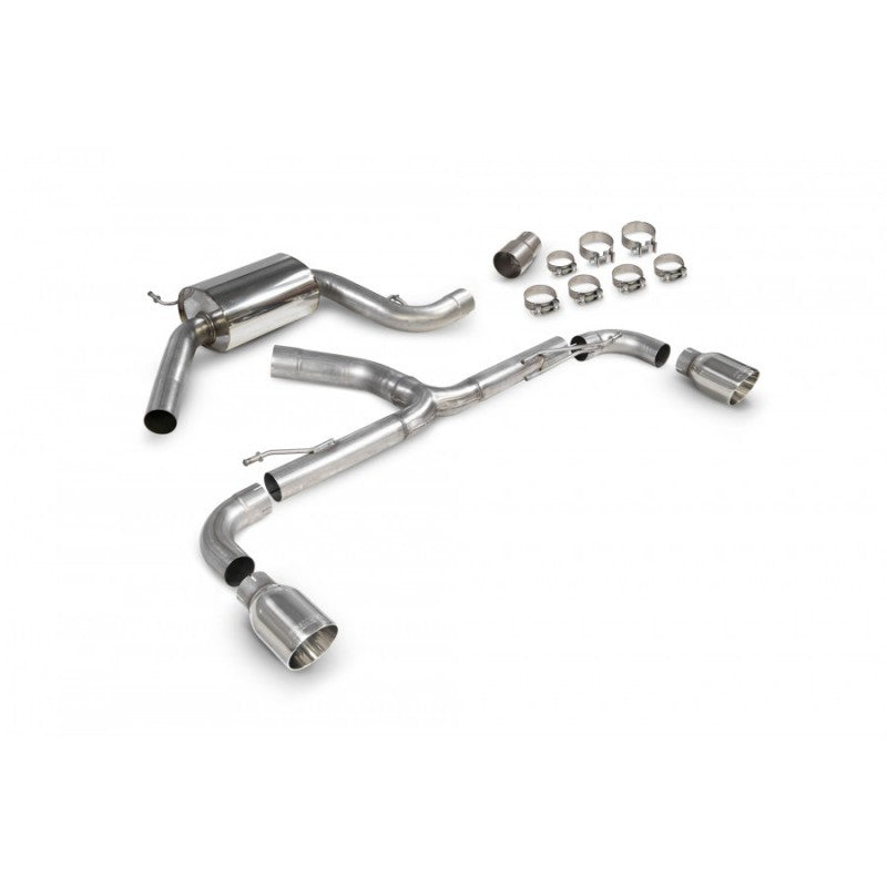 Scorpion Exhausts - Volkswagen Golf Mk6 Gti 2.0 Tsi & Edition 35 2009 To 2013 Resonated Predator Cat-Back System SVW071 - TMC Motorsport