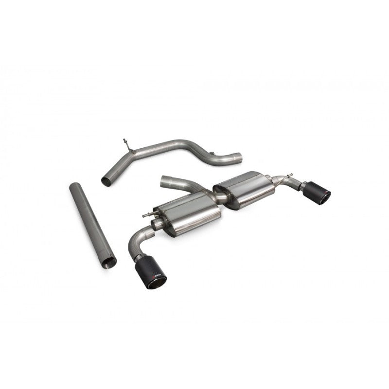 Scorpion Exhausts - Volkswagen Scirocco R 2009 To 2017 Non Resonated Cat-Back System SVWS041CF - TMC Motorsport