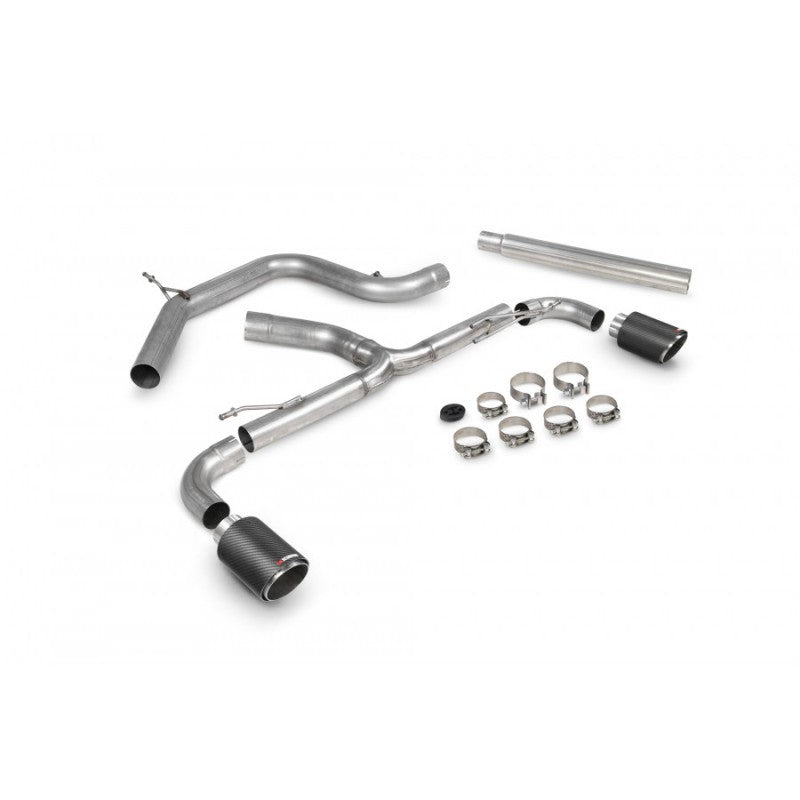 Scorpion Exhausts - Volkswagen Scirocco R 2009 To 2017 Non Resonated Predator Cat-Back System SVWS072CF - TMC Motorsport