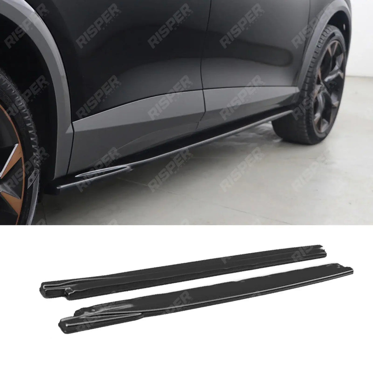 Side Skirt Splitters In Gloss Black For Cupra Formentor 2020 On