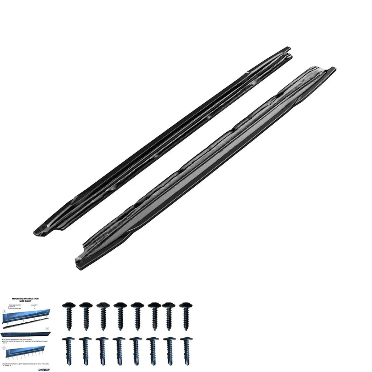 Side Skirts In Gloss Black (2 Pcs) For Audi S3 8Y 2020+ - Audi A3 S-Line 8Y 2020+