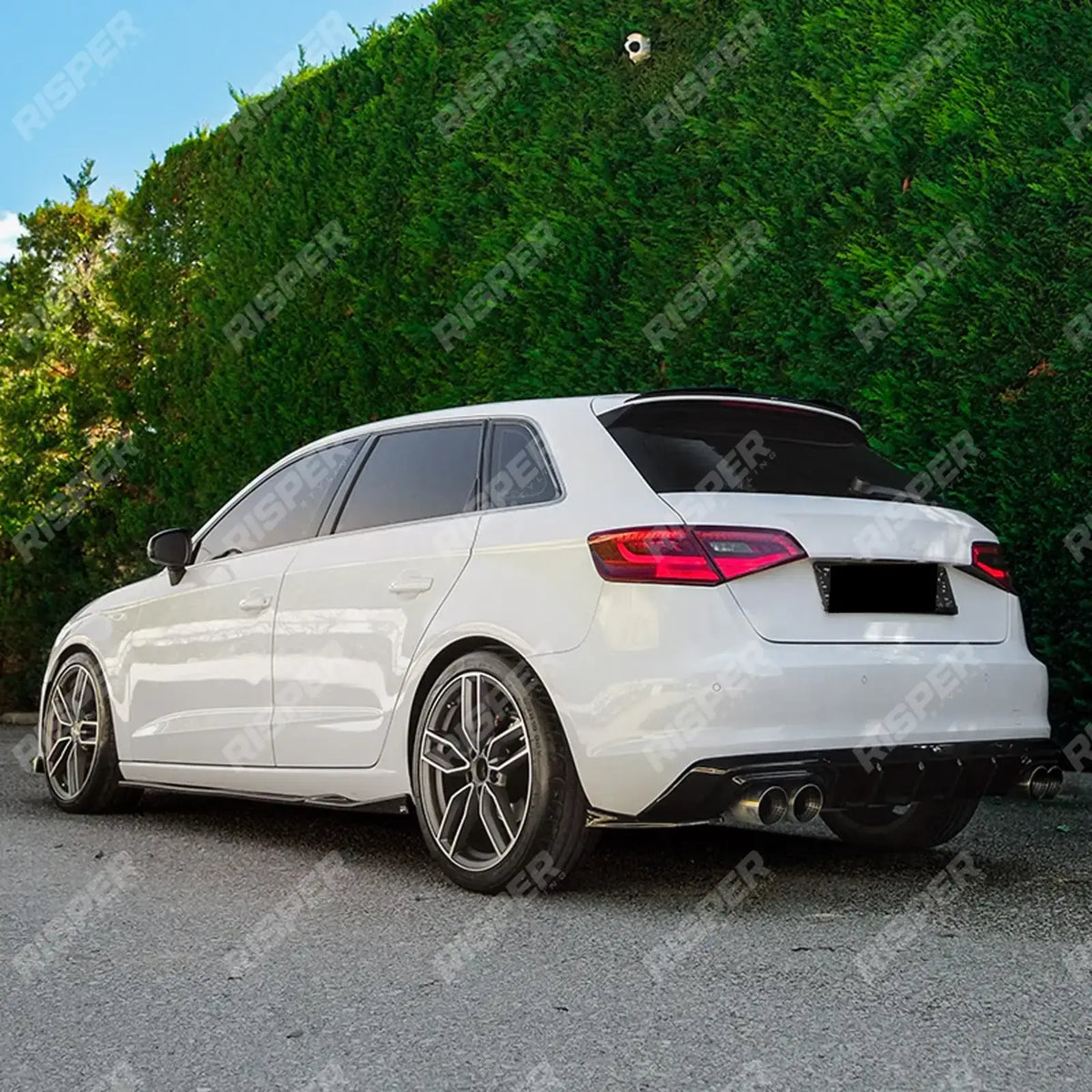 Side Skirts in Gloss Black For Audi A3 8v Sportback 2013-2016