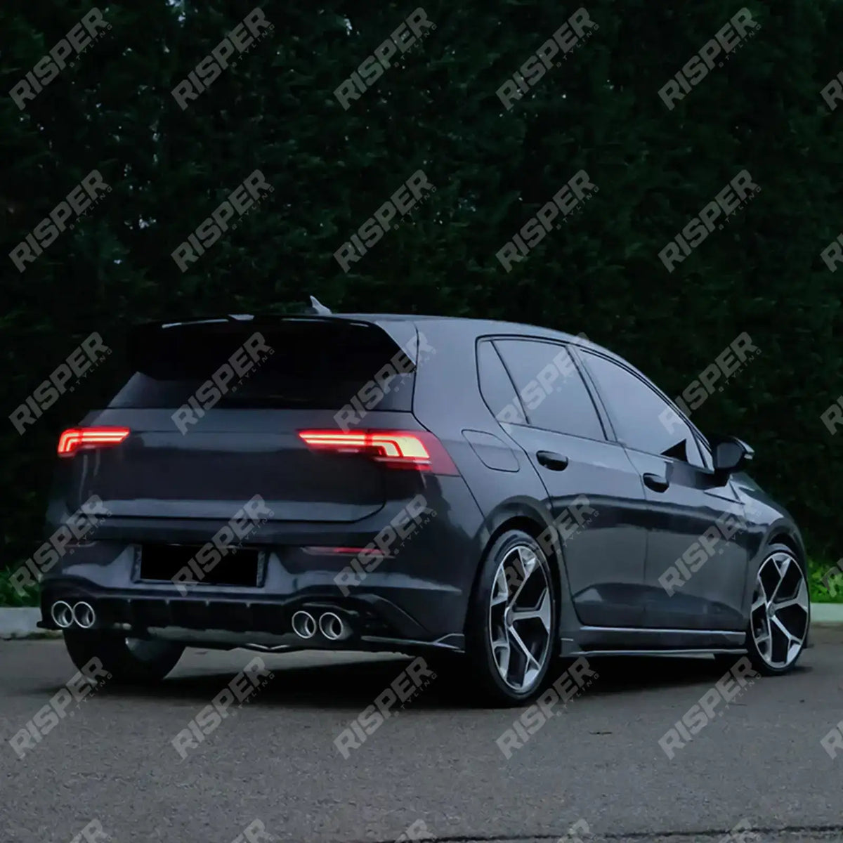 Side Skirts in Gloss Black For Vw Golf Mk8 Life / Match / Style 2019 on
