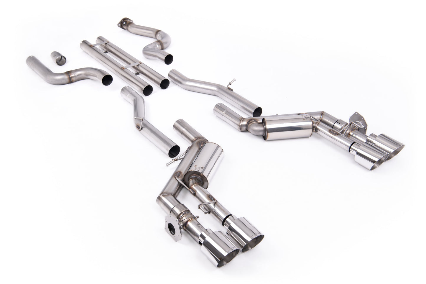 Chevrolet Camaro SS Gen 6 - Unbalanced Straight Center Valved Cat-Back System with Polished Tips
