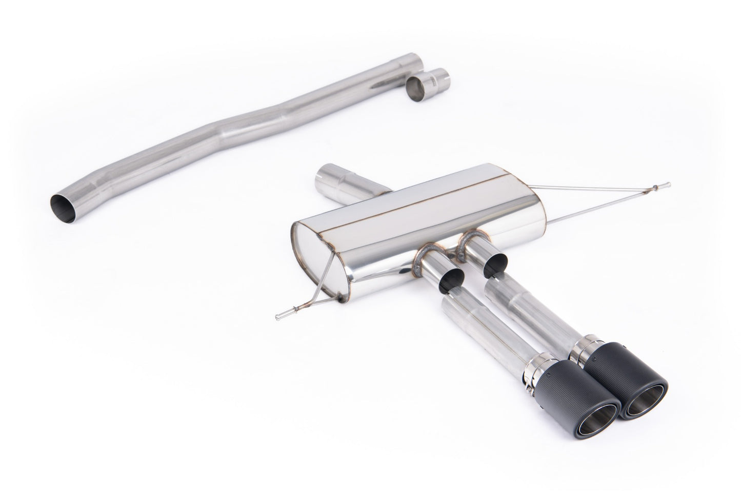 Non-Resonated (louder) OPF/GPF Back System for Milltek Design Diffuser only with Carbon Tips