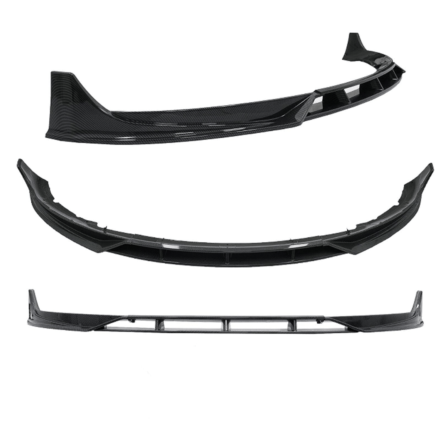 Tesla Model 3 2018 - 2023 Front Splitter In Carbon Look - TMC Motorsport