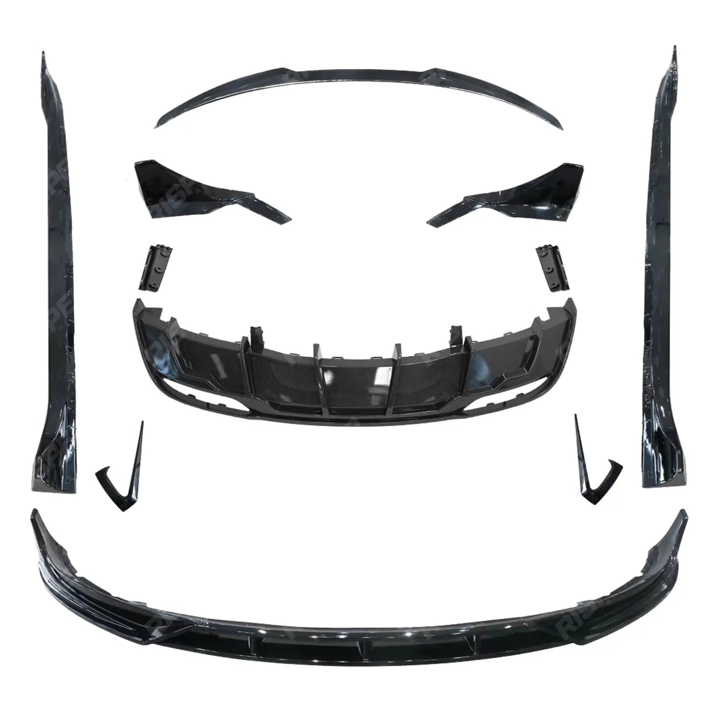 Tesla Model 3 Facelift 2023 On Fast Aero Body Kit - In Carbon Look