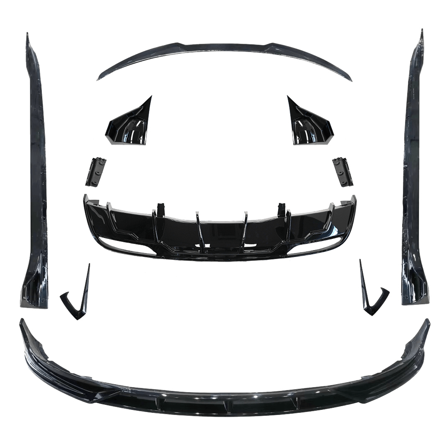 Tesla Model 3 Facelift 2023 On Fast Aero Body Kit - In Gloss Black - TMC Motorsport