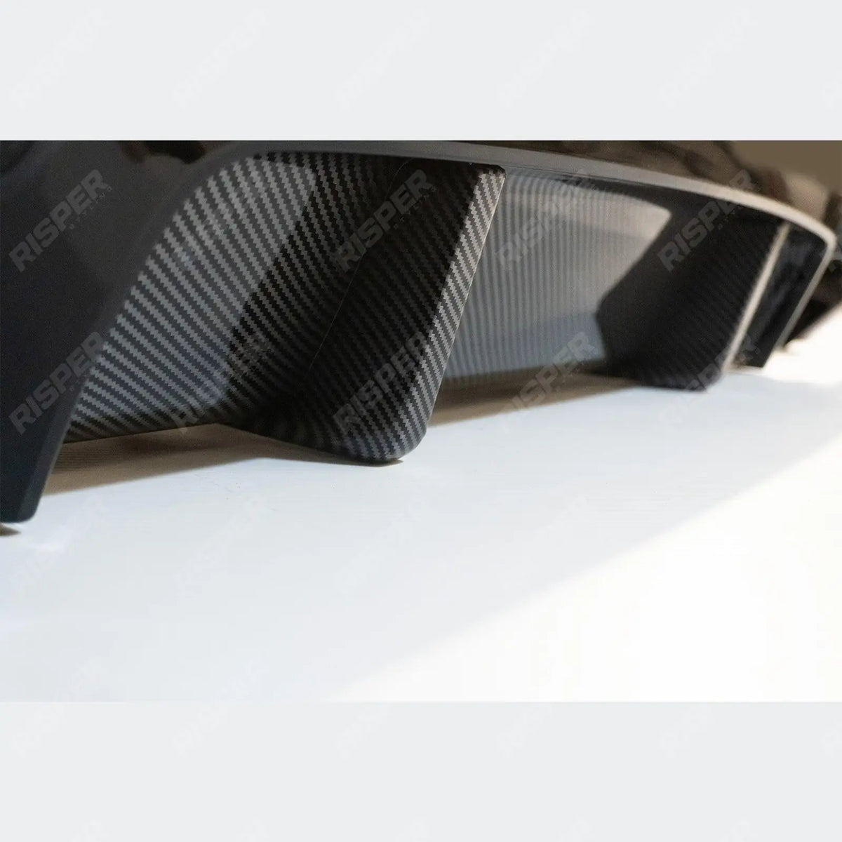 V Style Rear Bumper Diffuser in Carbon Look For BMW 5 Series M sport F10 F18 2011-2017