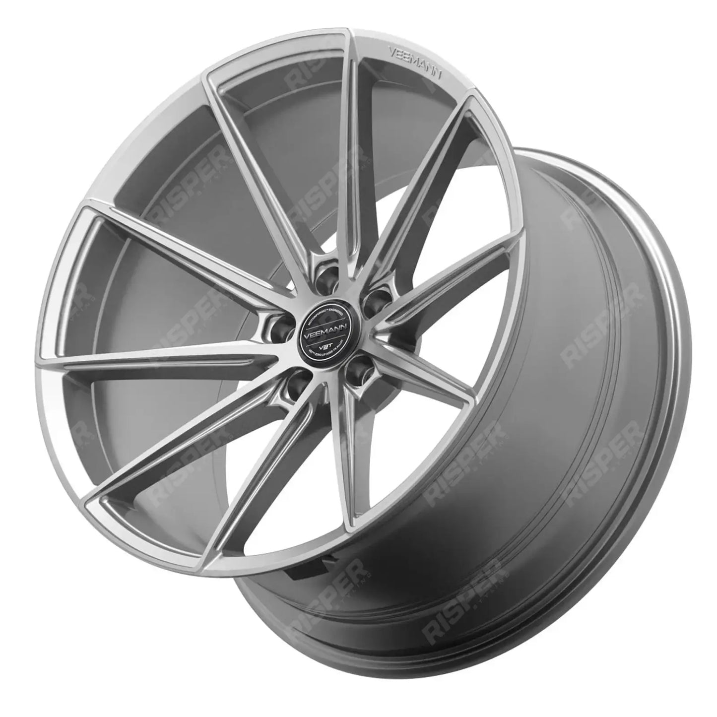 Veemann MF-Z1 19X8.5 5X112 ET42 Silver Machined Standard Concave - Qty 1