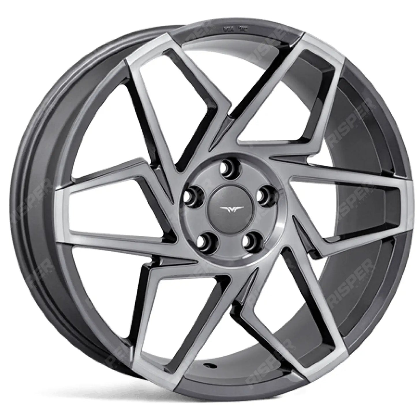 Veemann V-fs27r 19x8.5 5x112 Et42 Cb66.56 - Graphite Smoke Machined