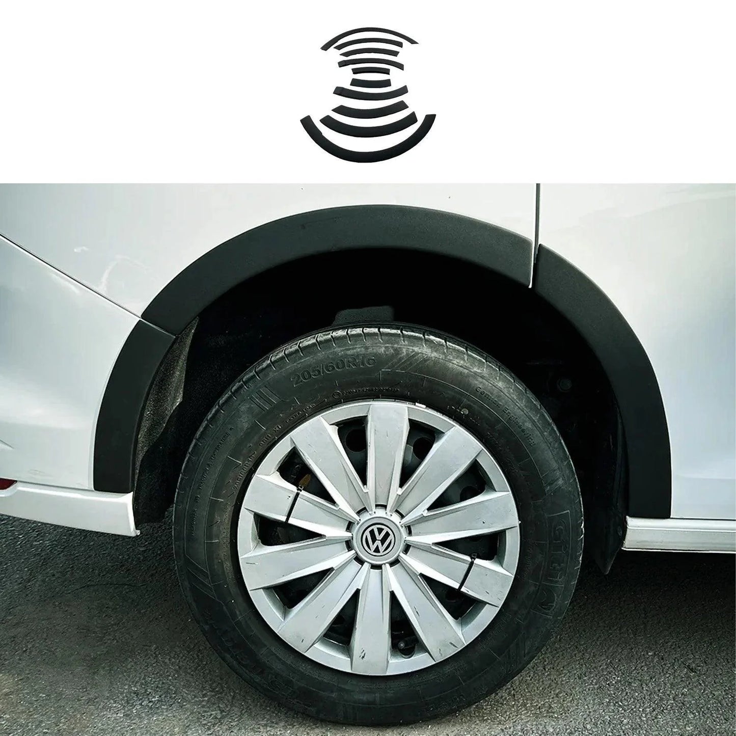 Volkswagen Caddy Mk5 2021+ Wheel Arch Trims Matte Black (10 Pcs) - TMC Motorsport