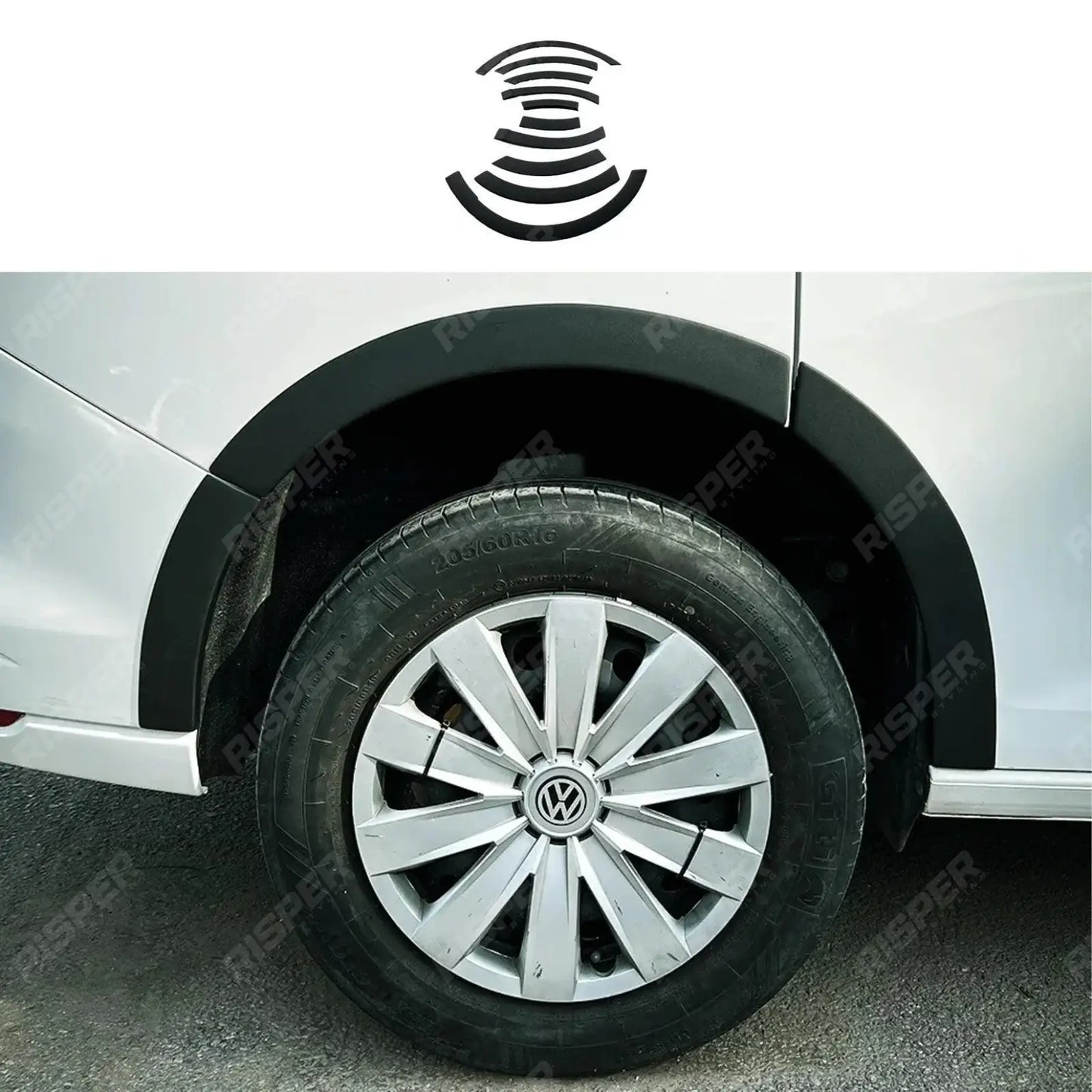 Volkswagen Caddy Mk5 2021+ Wheel Arch Trims Matte Black (10 Pcs)