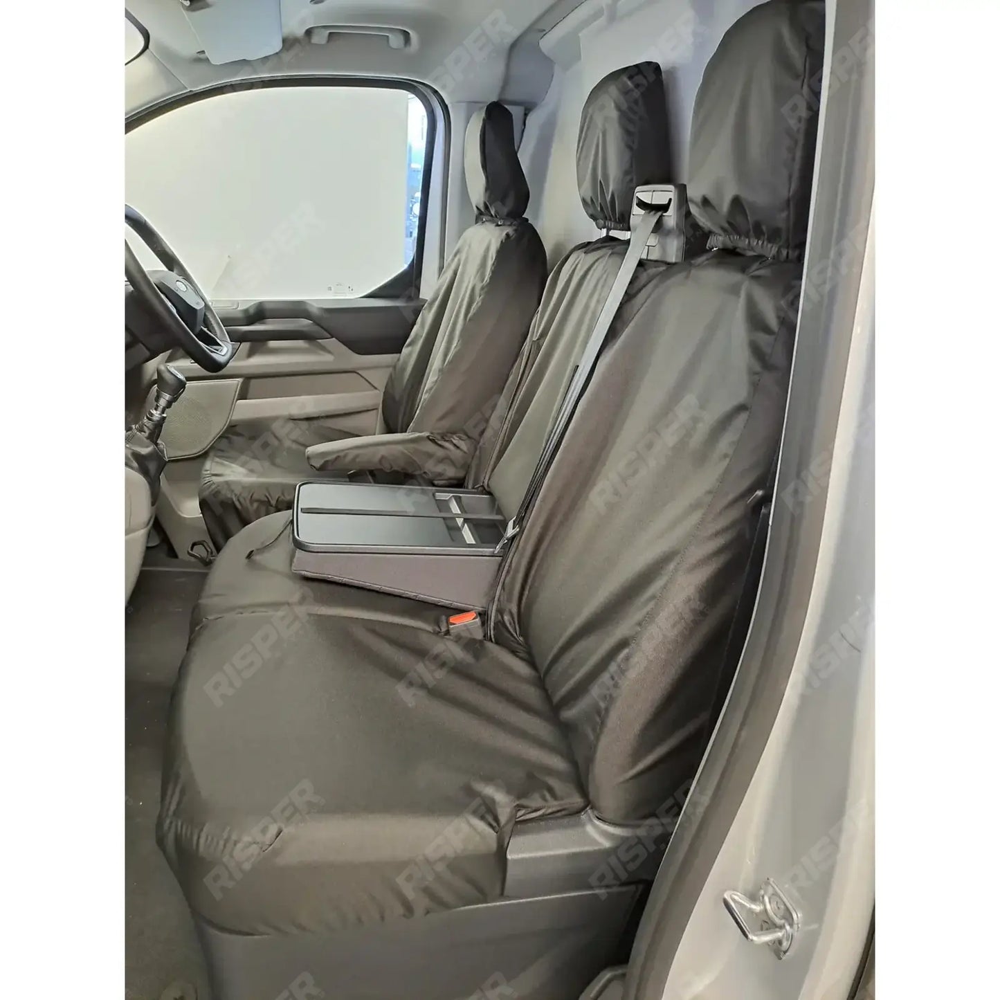 Volkswagen Transporter T7 2025+ Tailored Drivers & Double Passenger WITH Worktray In Black