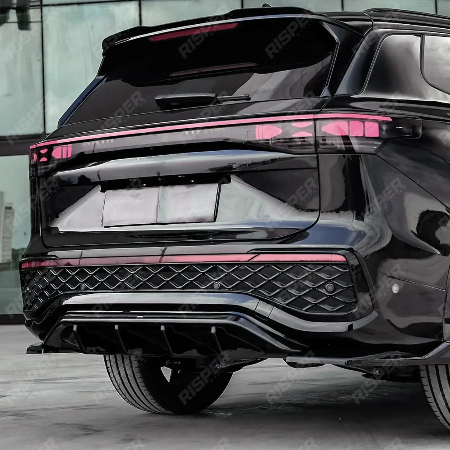 VW Tayron 2025 On Rear Valance In Gloss Black